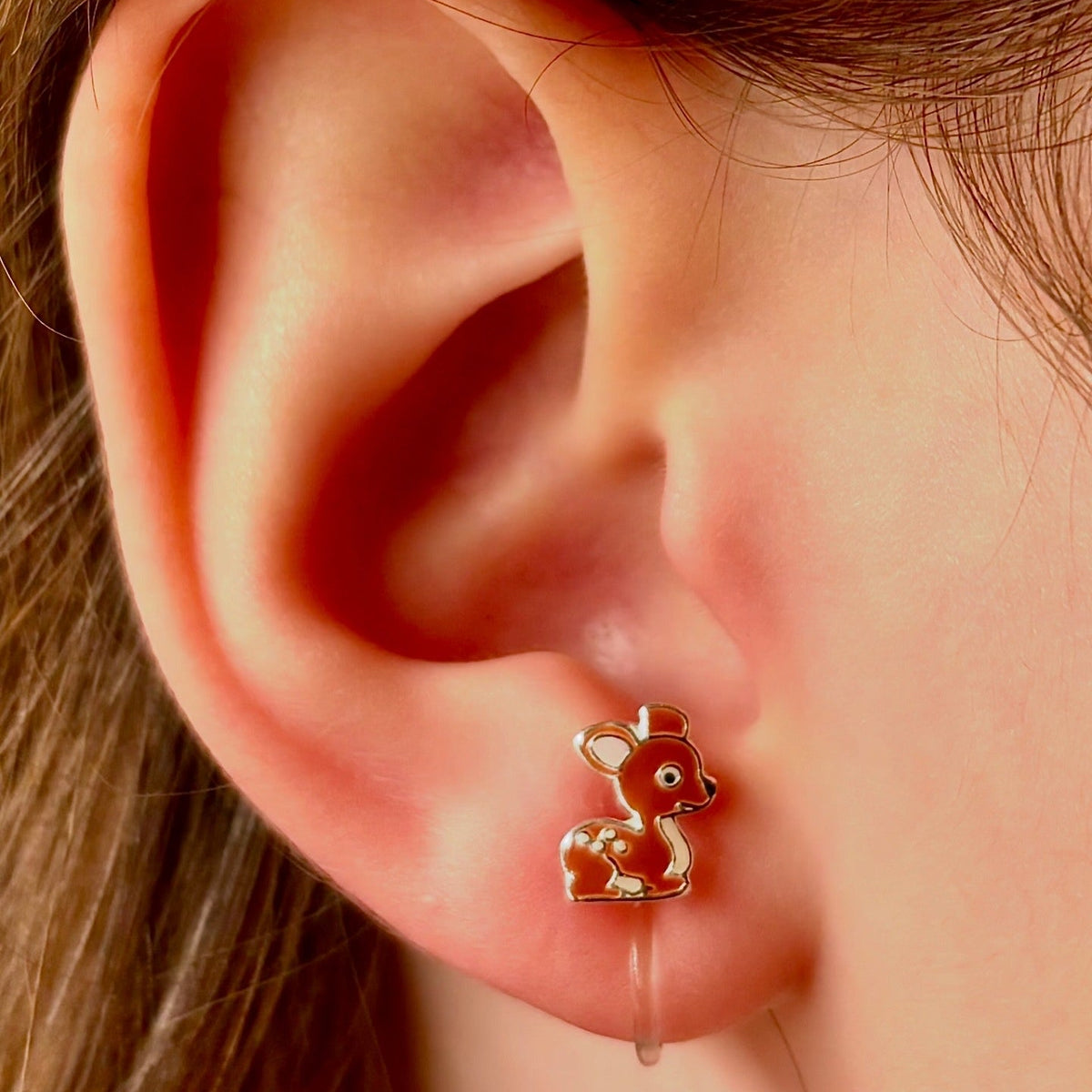 Deer ear clips for children – Painless without ear piercing