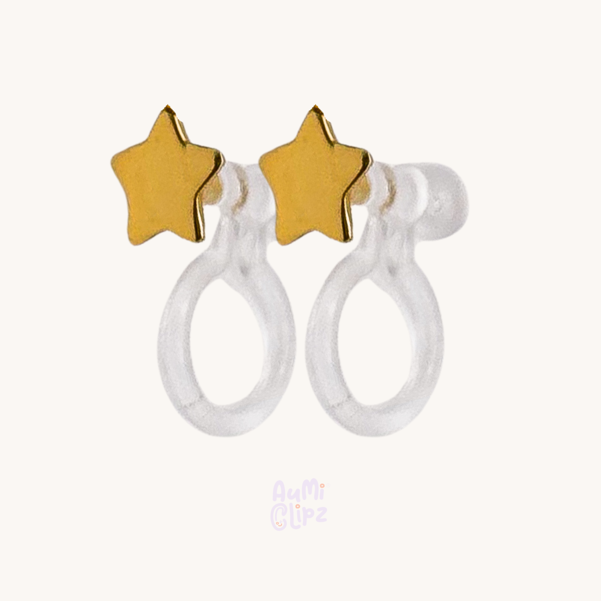 Star ear clips for children – Painless without ear piercings