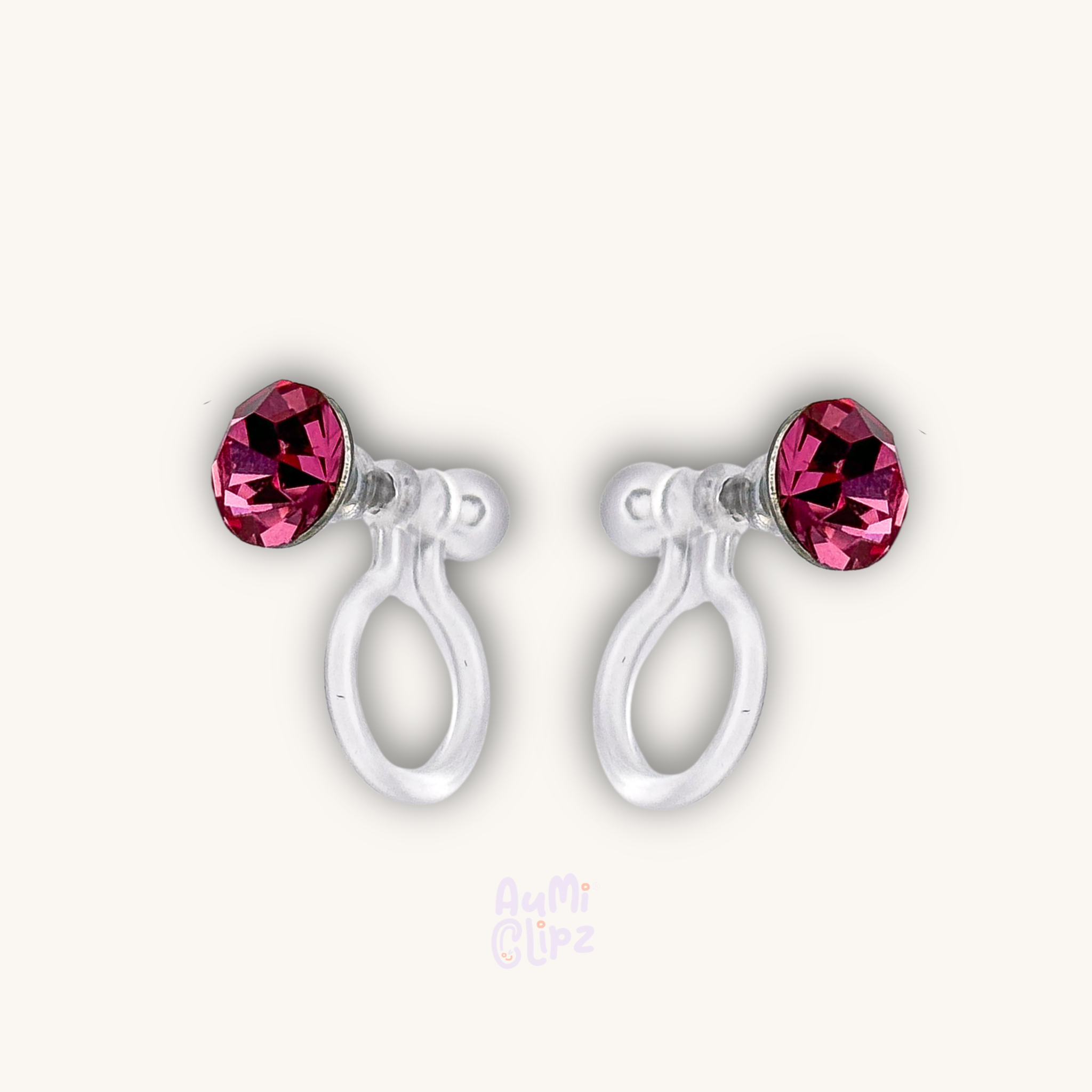 Glitzersteinchen Ohrclips – Schmerzfrei ohne Ohrlöcher in 12 Farben