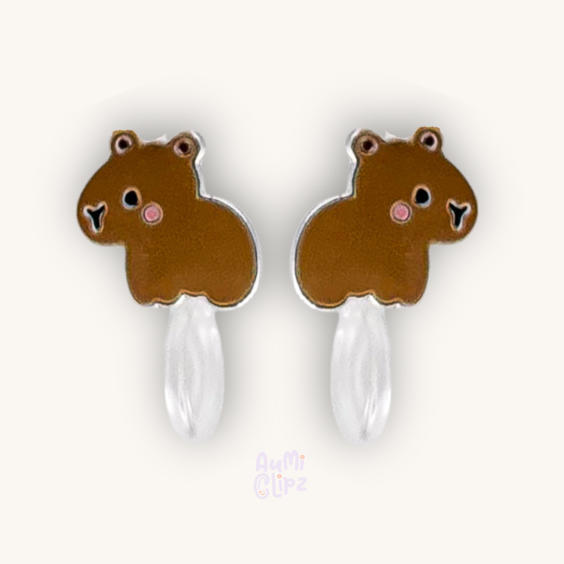 Cabybara Silver Ear Clips for Children – Painless without Ear Piercing