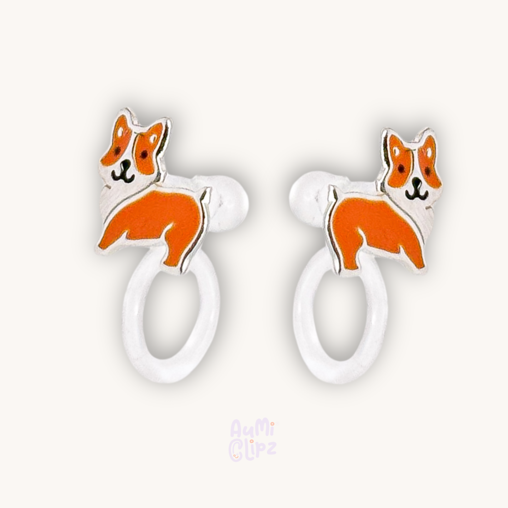 Corgi ear clips for children – Painless without ear piercing