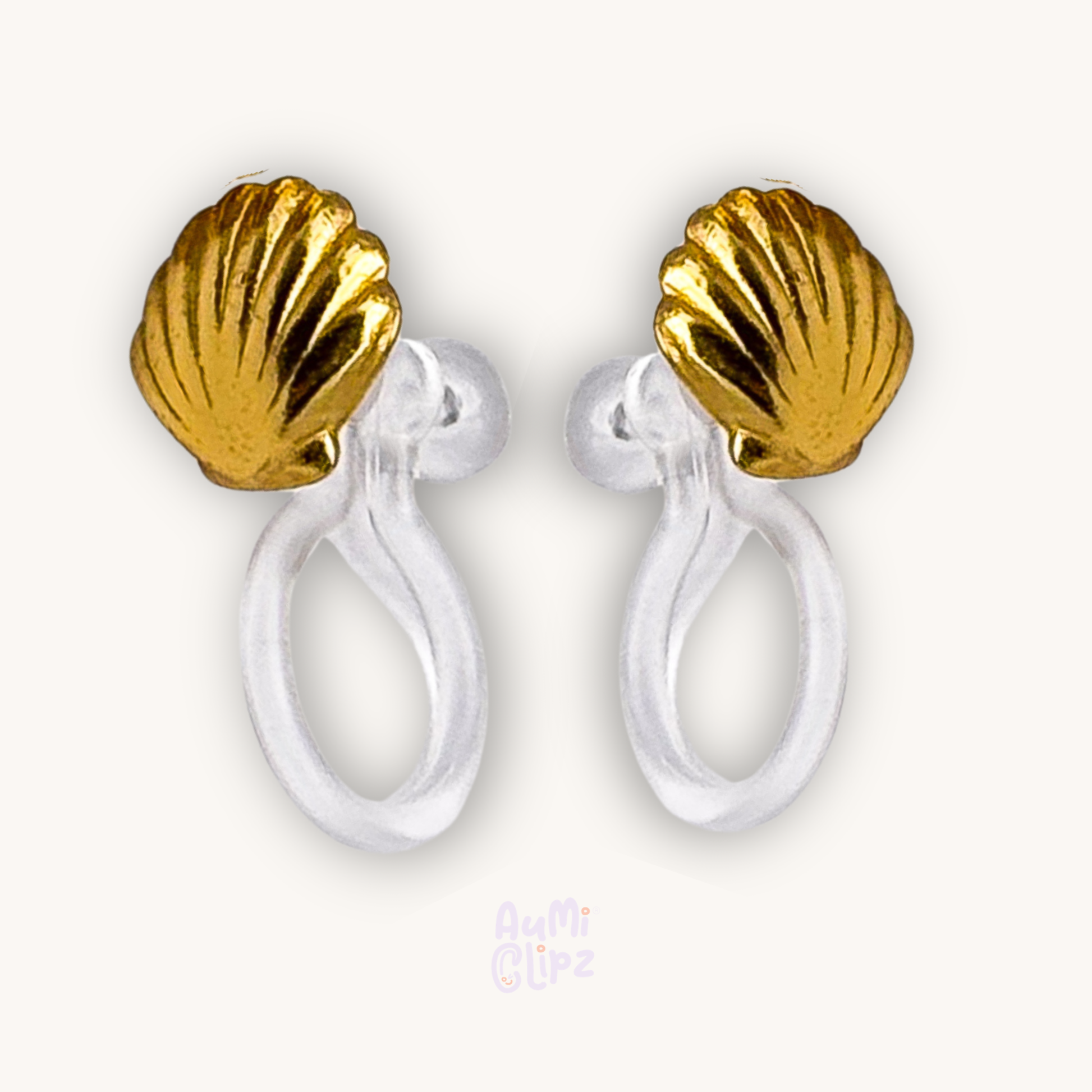 Shell ear clips for children – Painless without ear piercing
