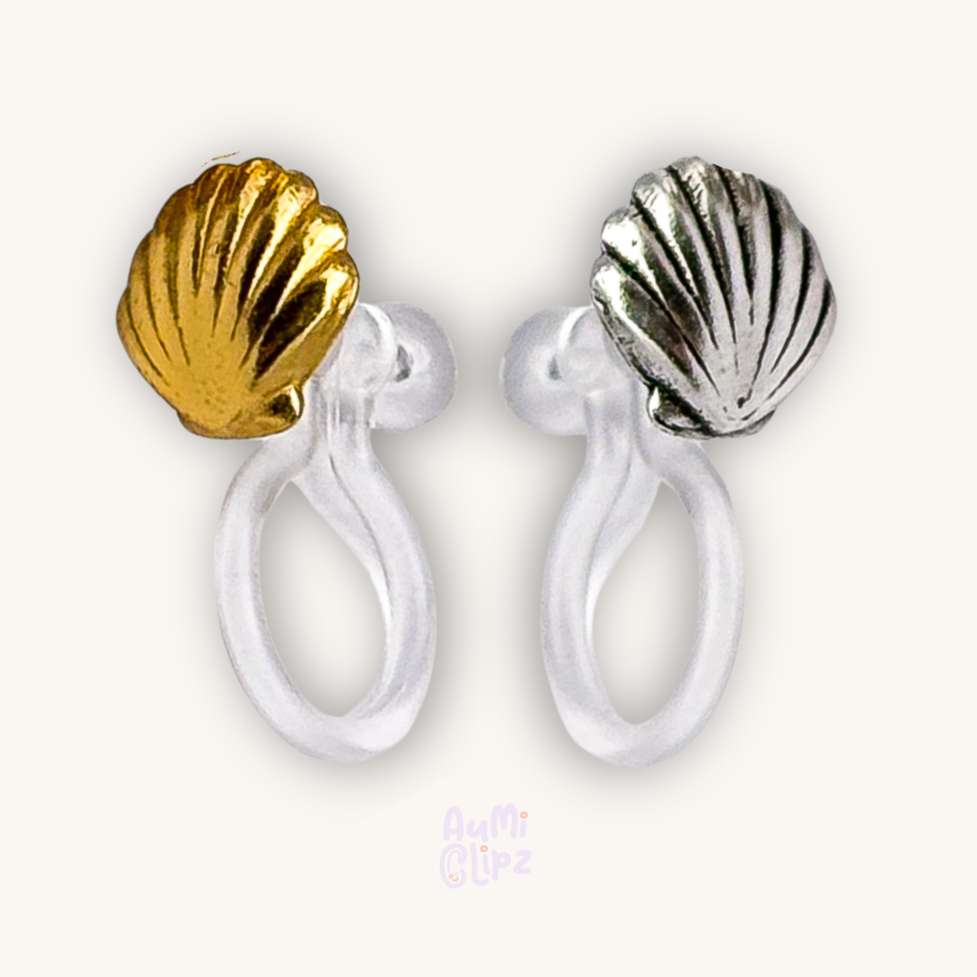 Shell ear clips for children – Painless without ear piercing