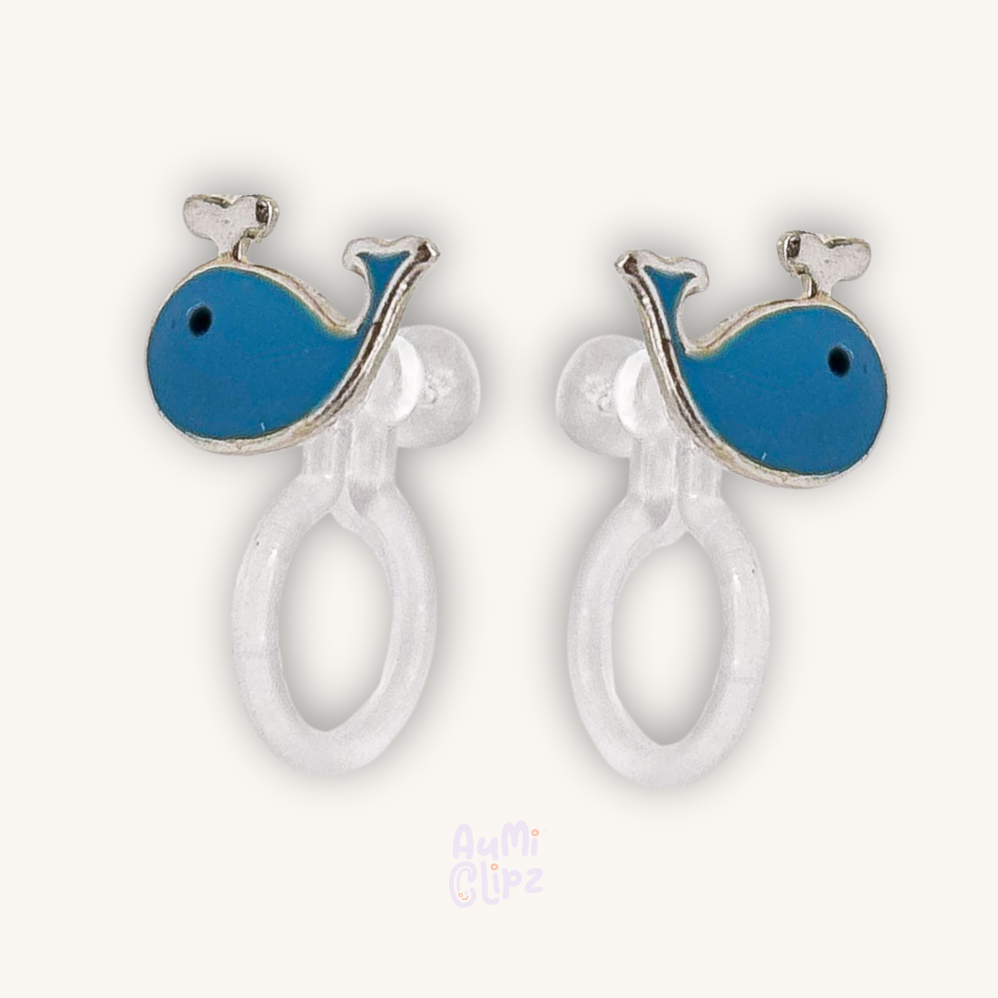 Whale ear clips for children – Painless without ear piercings