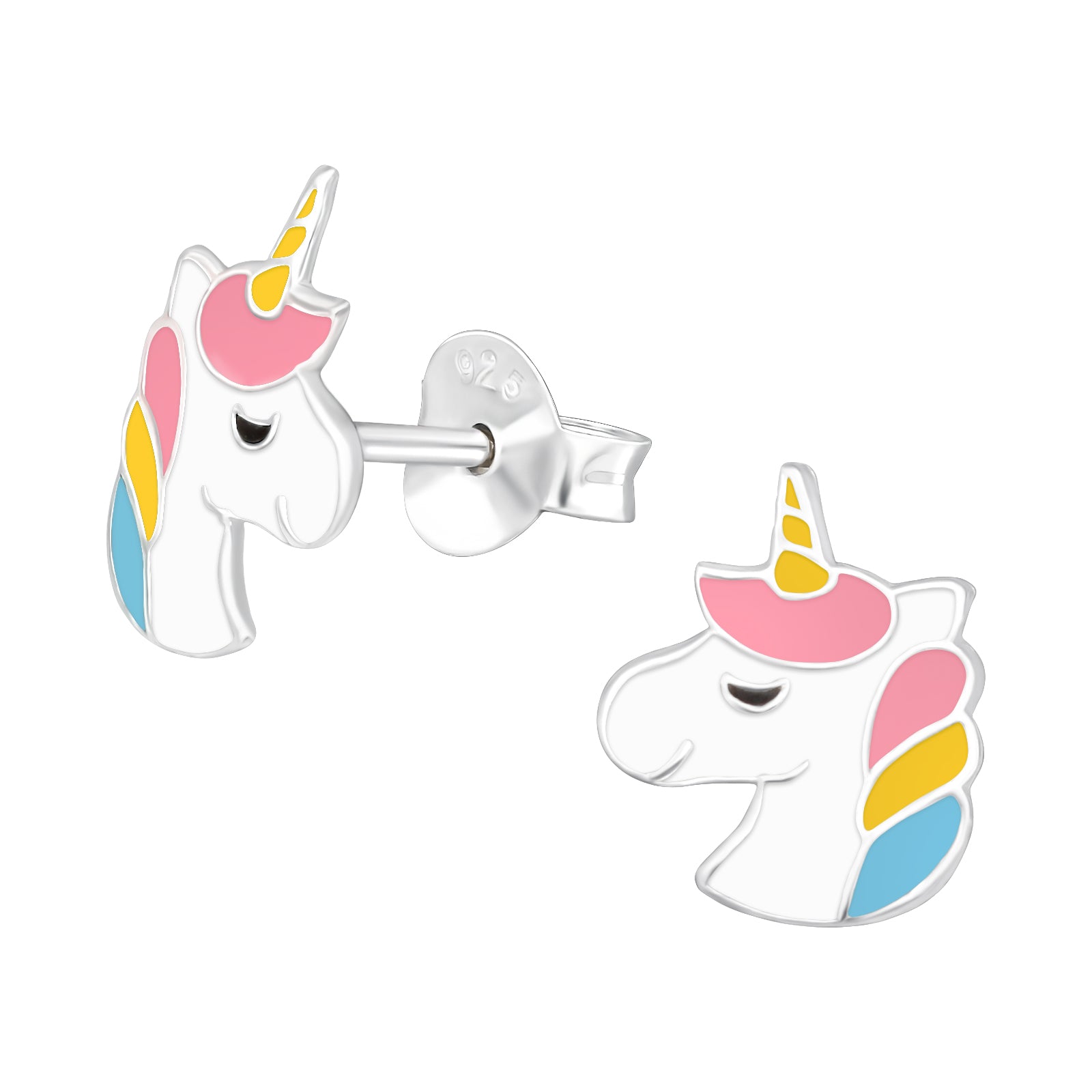 Pastel Unicorn Clip-On Earrings for Children – Painless without Ear Piercing
