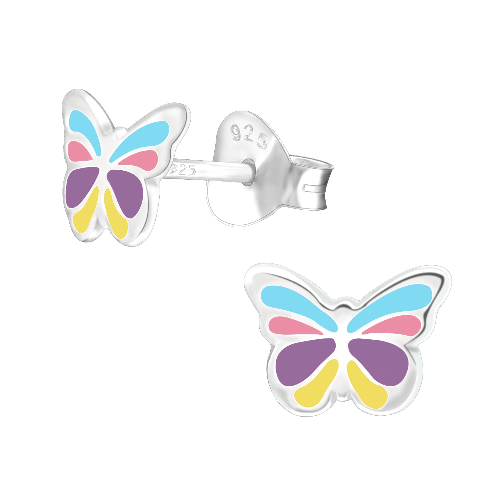 Schmetterling Ohrclips Pastell für Kinder – Schmerzfrei ohne Ohrlöcher