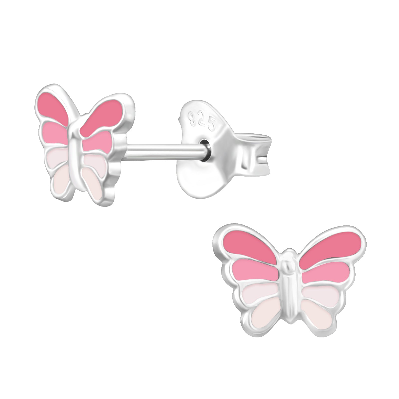 Schmetterling Ohrclips Rosa für Kinder – Schmerzfrei ohne Ohrlöcher
