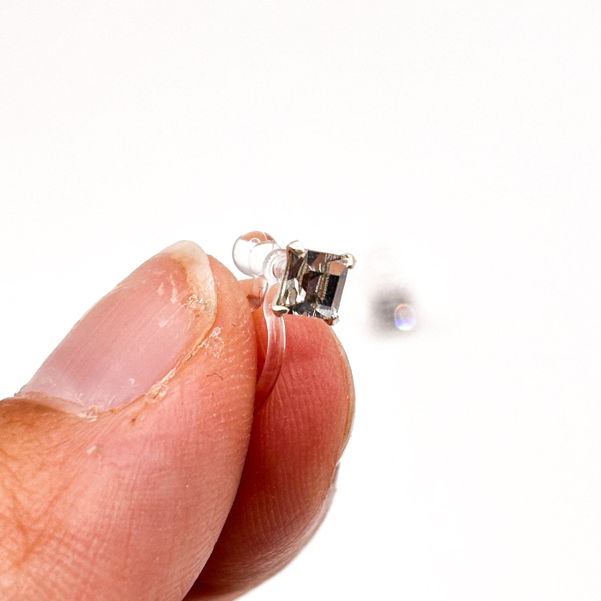 Crystal Solitaire – Zirkonia Ohrclips ohne Ohrlöcher