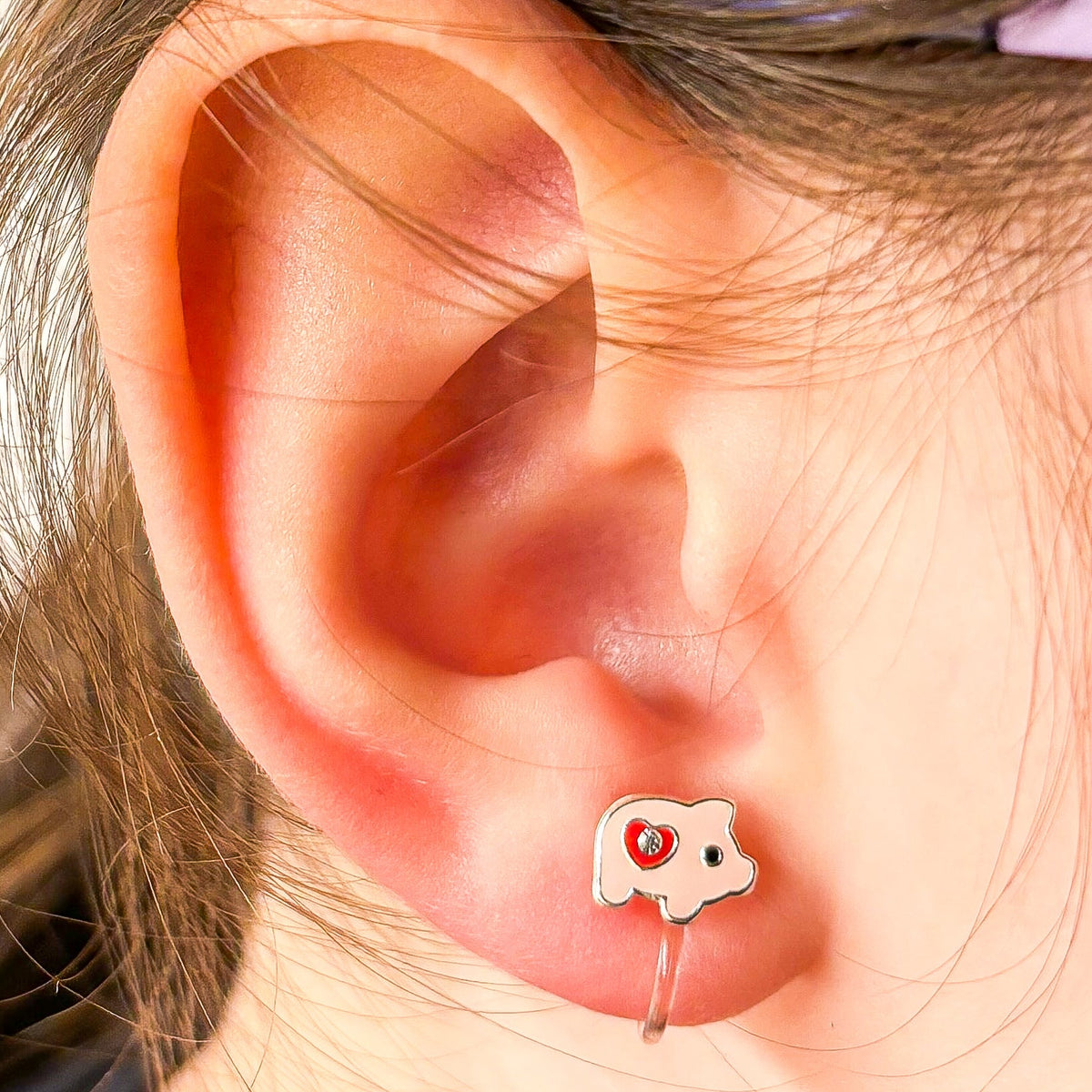 Piggy ear clips for children – Painless without ear piercings