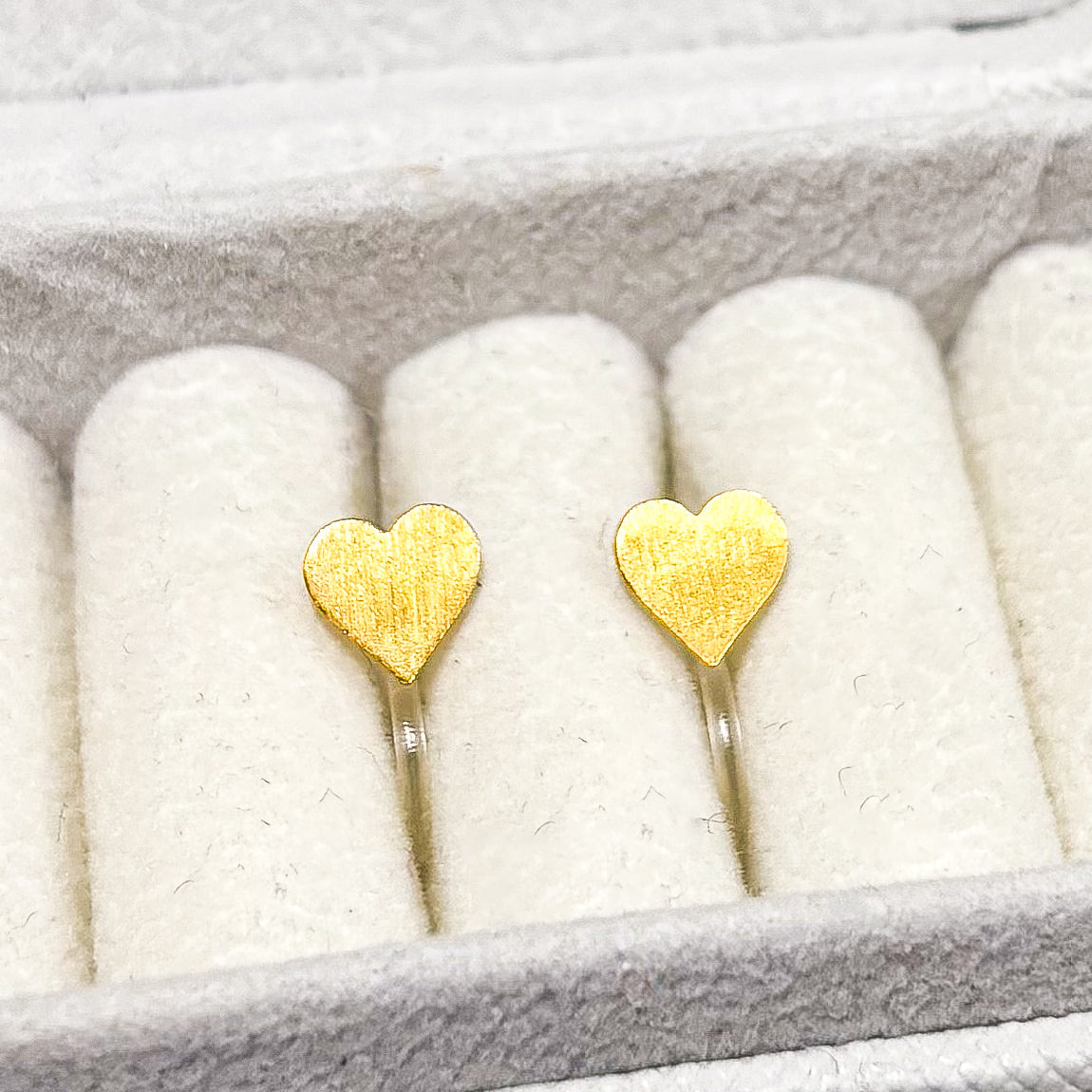 Heart-shaped ear clips made of 925 sterling silver for children – Painless without ear piercings
