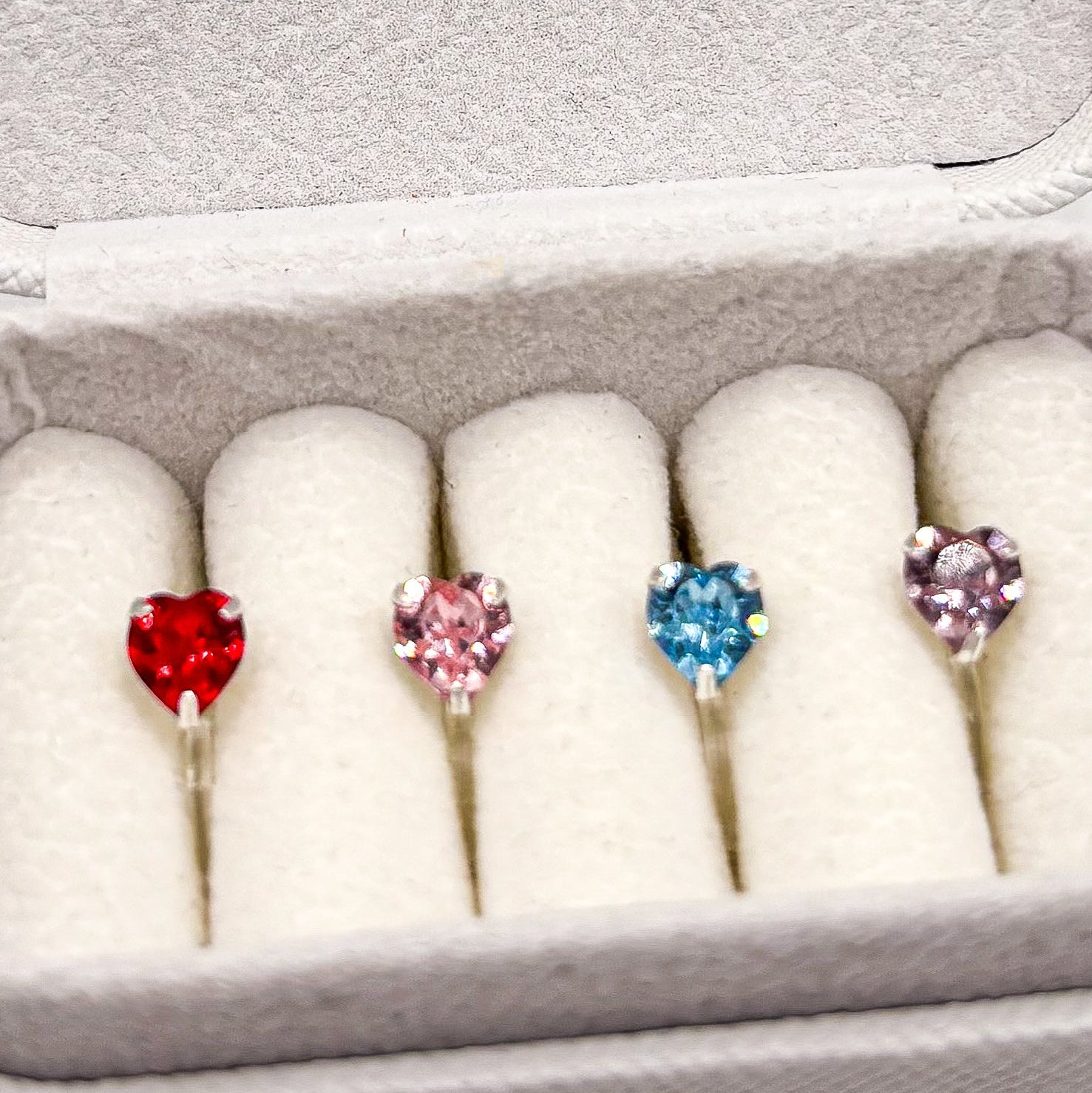 Crystal Heart – Herz Zirkonia Ohrclips ohne Ohrlöcher für Kinder