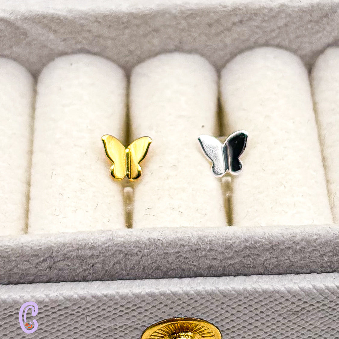 Butterfly clip-on earrings for children – Painless without ear piercing