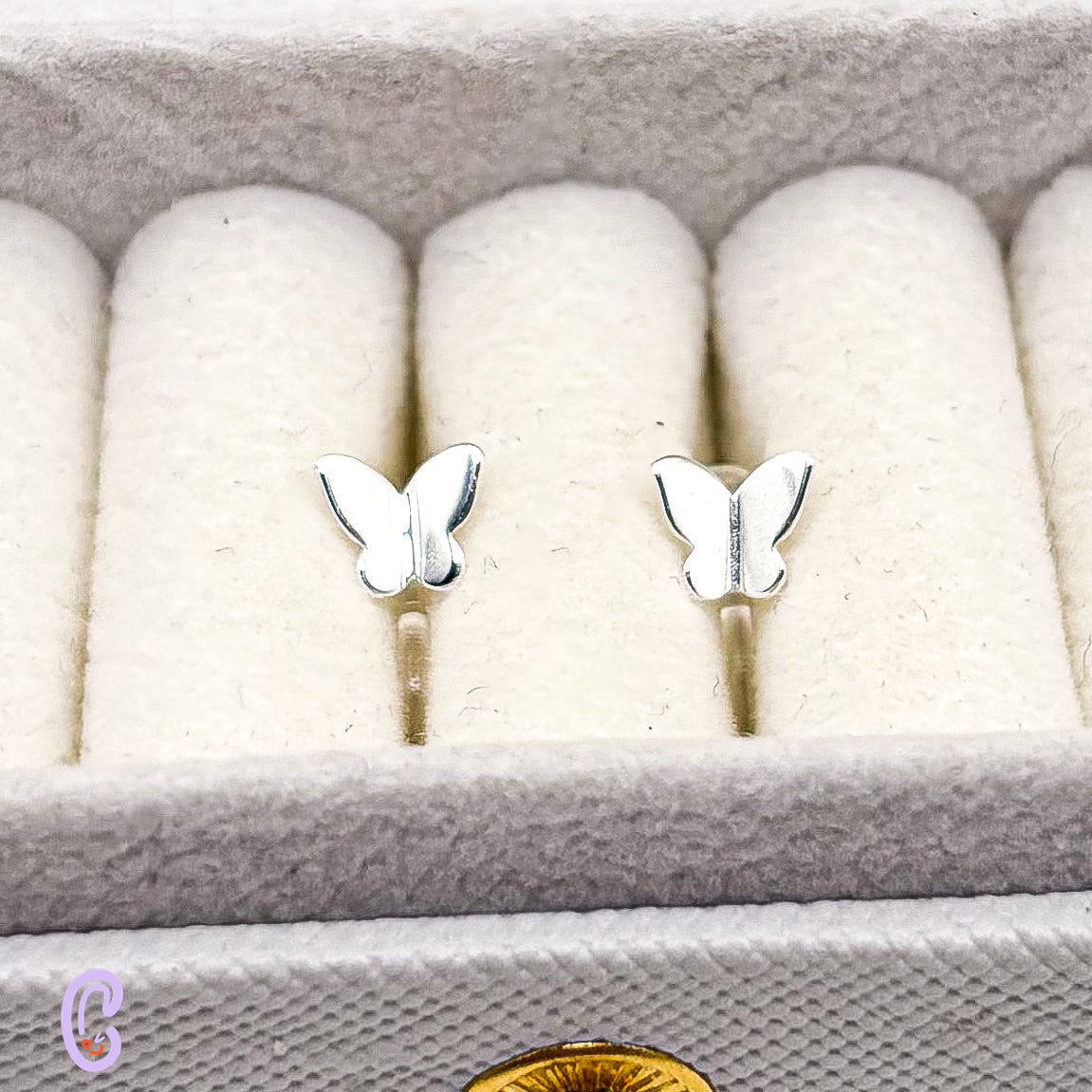 Butterfly clip-on earrings for children – Painless without ear piercing