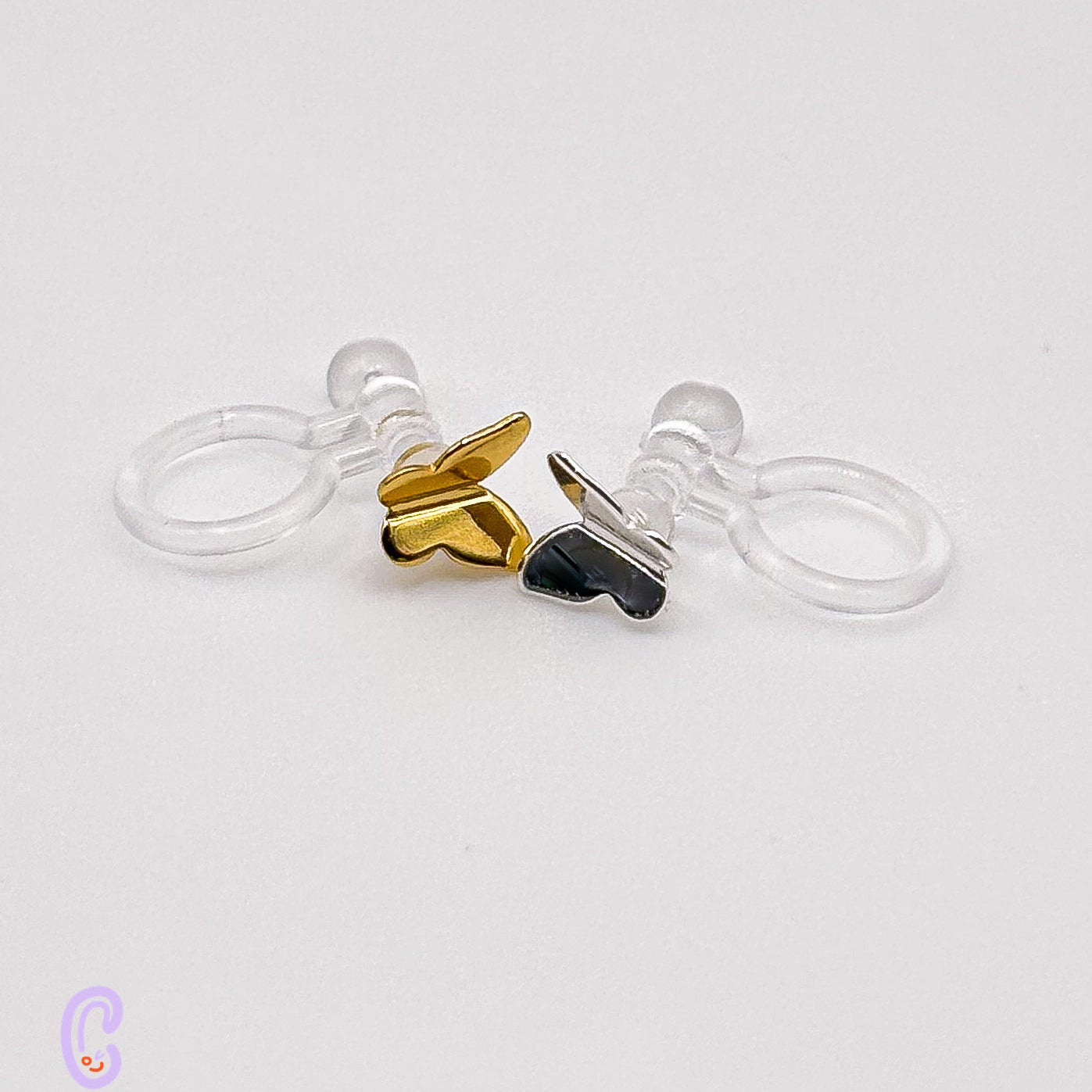 Butterfly clip-on earrings for children – Painless without ear piercing