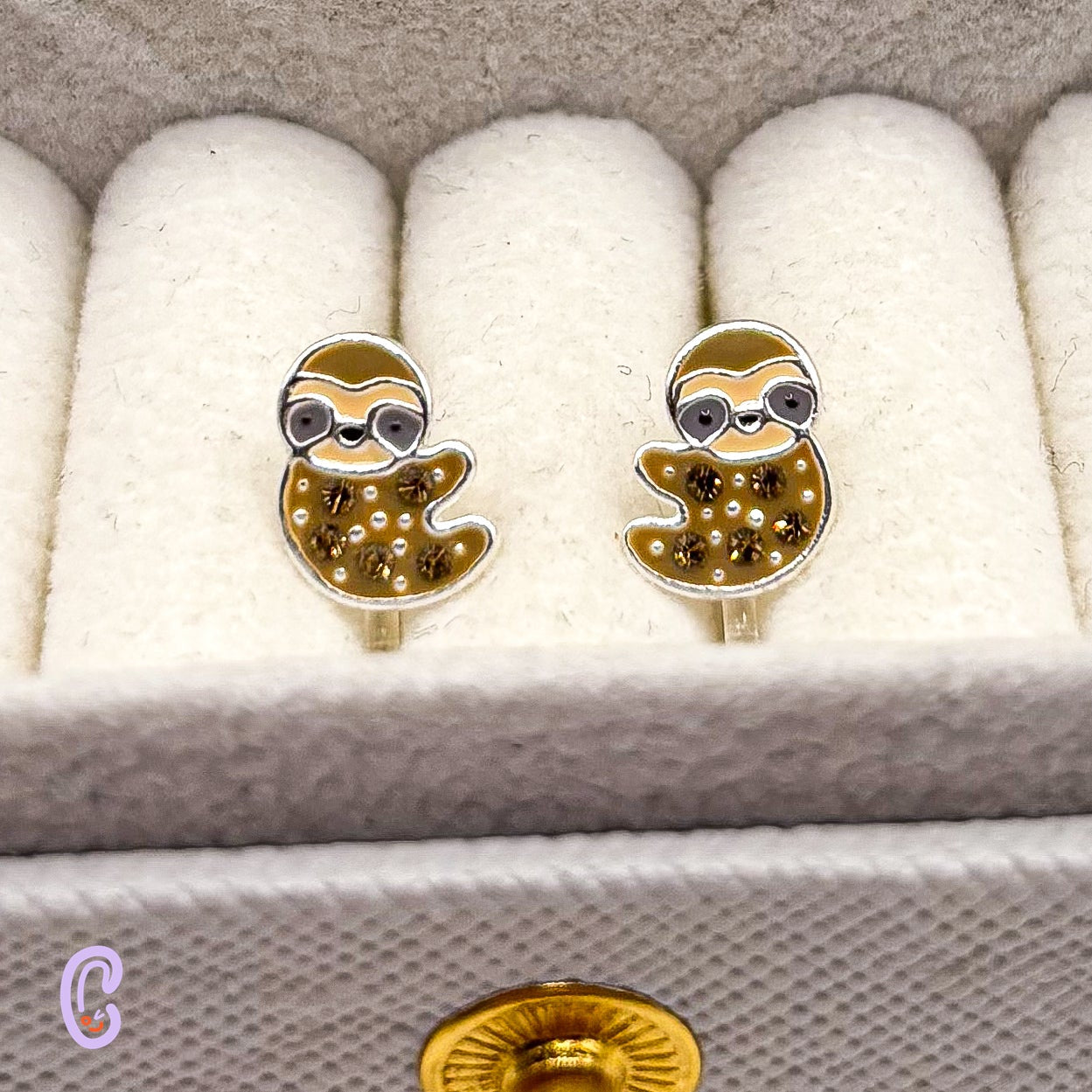 Sloth ear clips for children – Painless without ear piercing