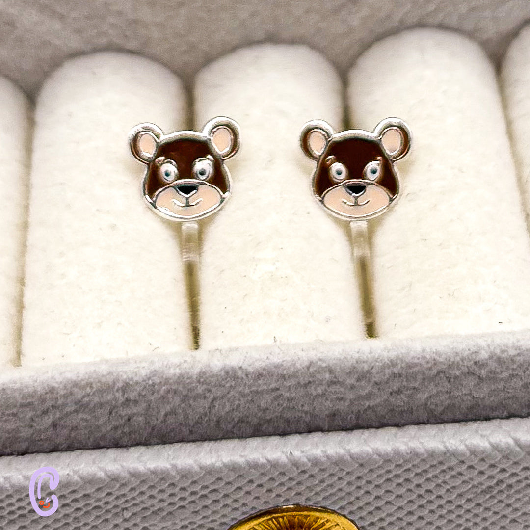 Bear ear clips for children – Painless without ear piercings