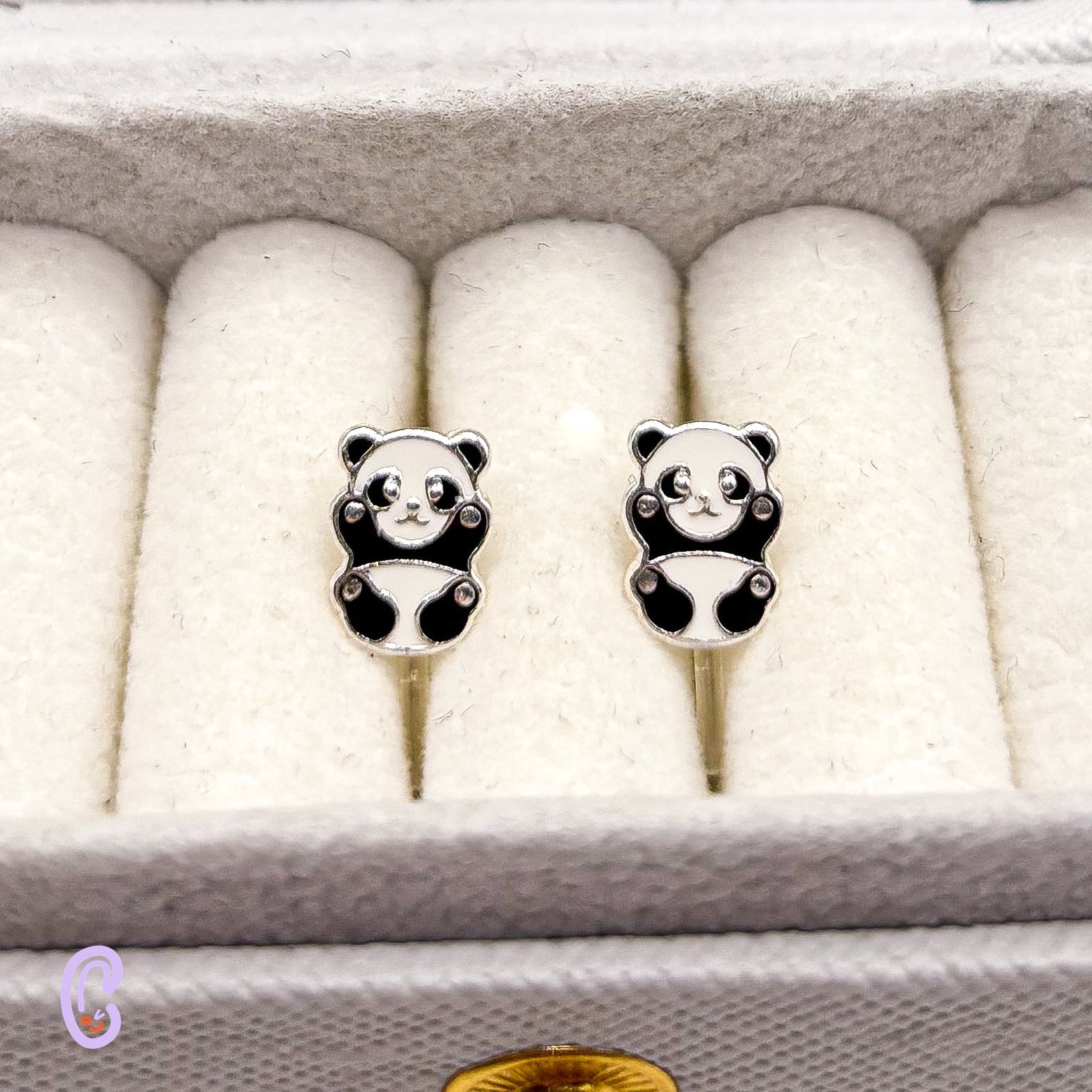 Panda ear clips for children – Painless without ear piercings