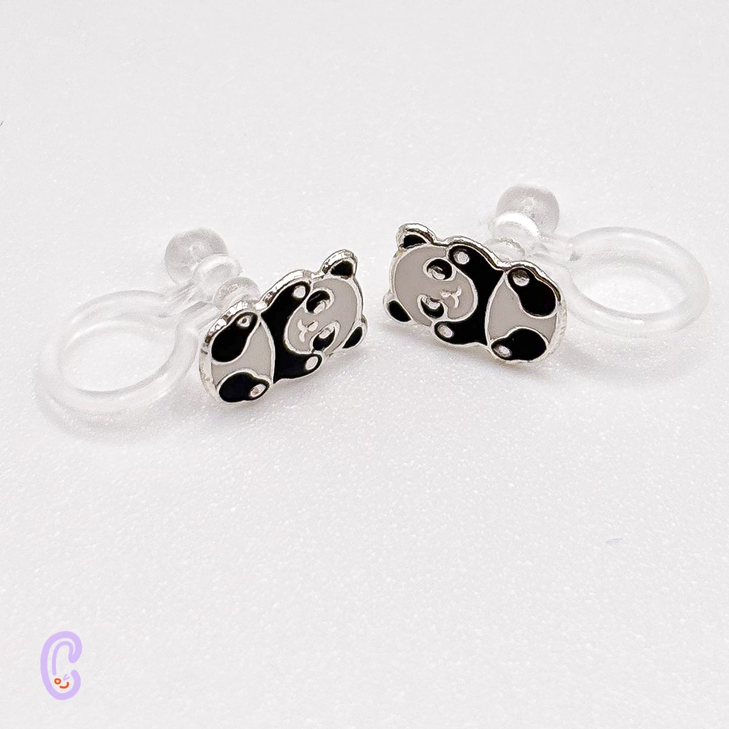 Panda ear clips for children – Painless without ear piercings