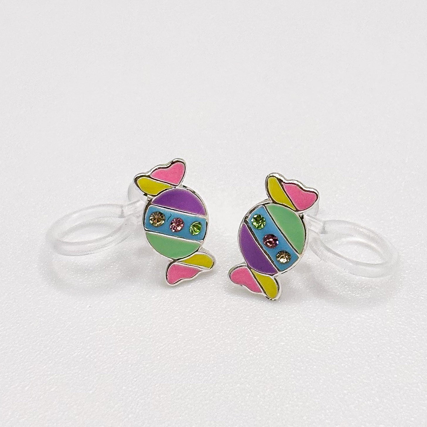 Candy-shaped ear clips for children - Painless without ear piercings