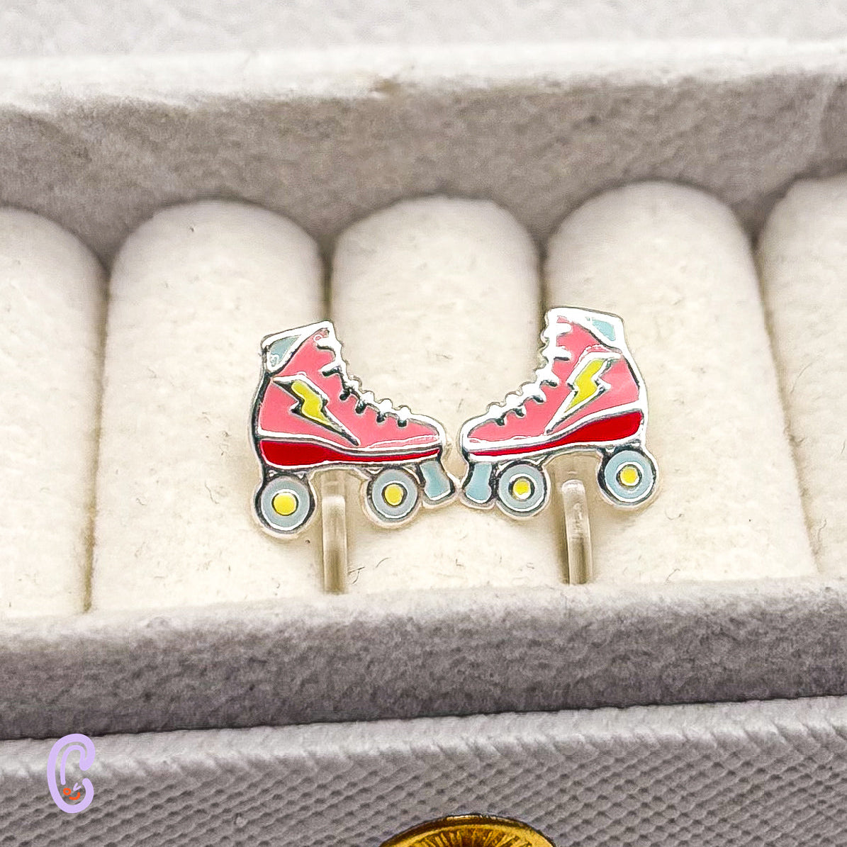 Rollschuh Ohrclips für Kinder - Schmerzfrei ohne Ohrlöcher