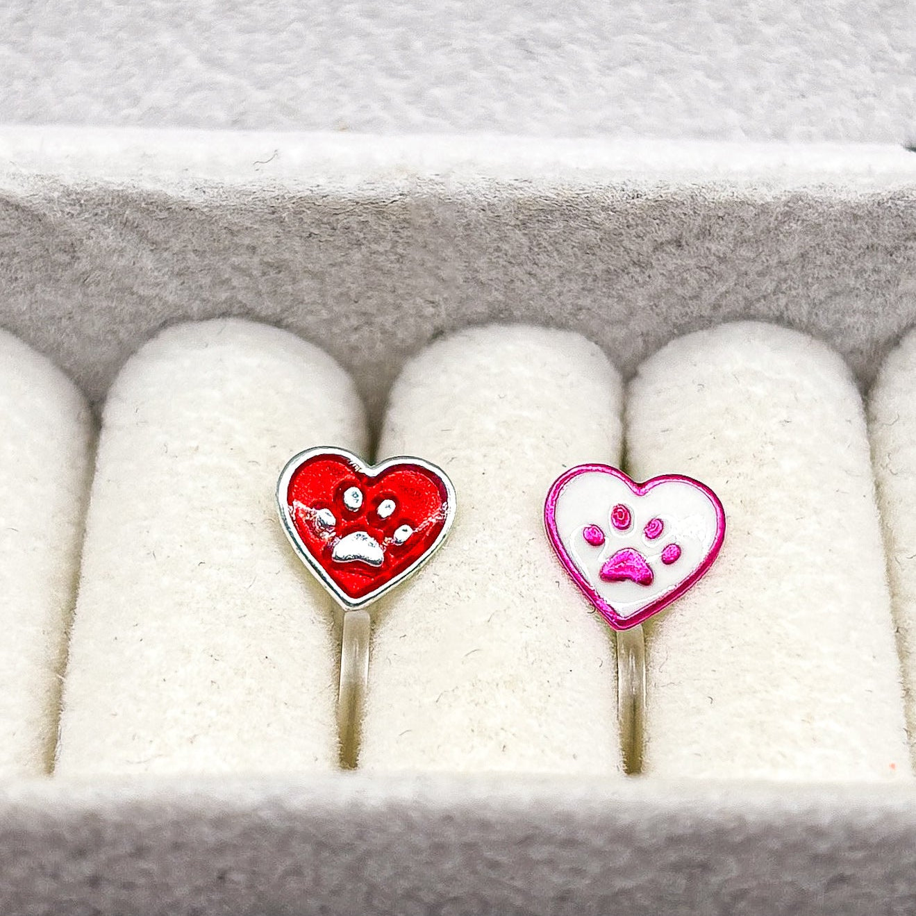 Paw Heart Ear Clips for Children – Painless without Ear Piercing