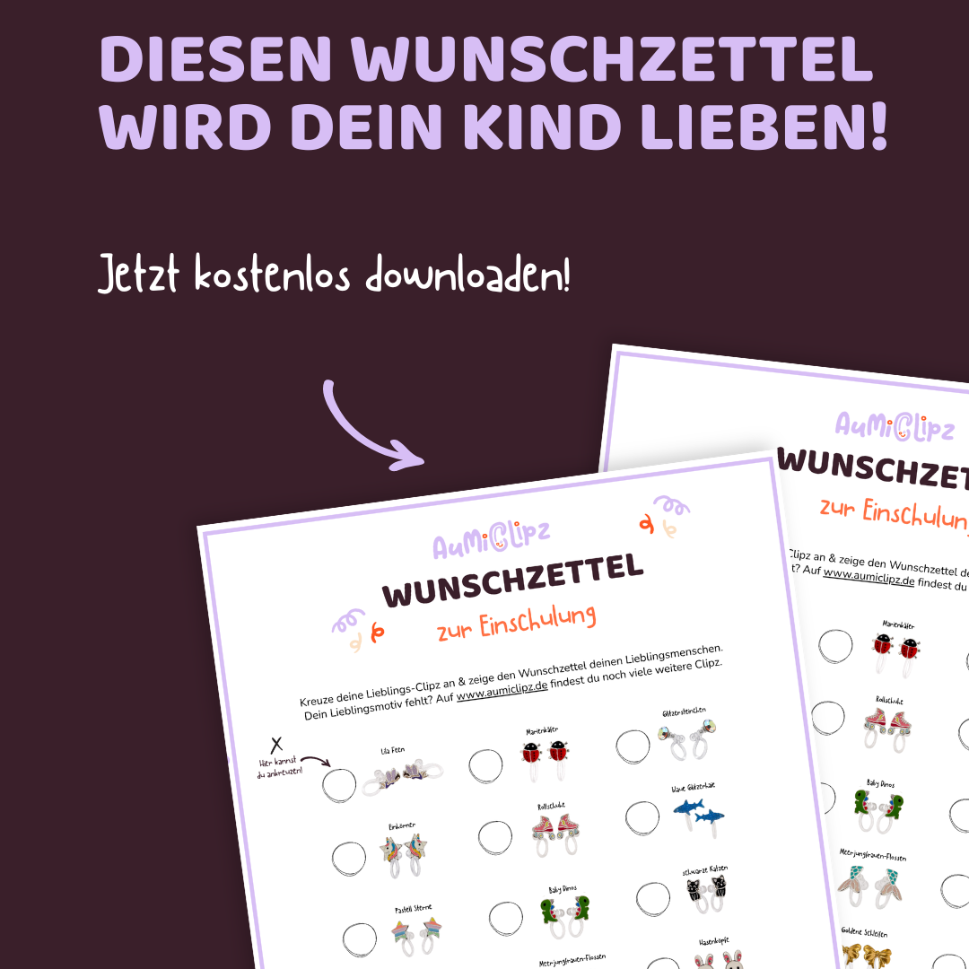 Wunschzettel zur Einschulung – Kostenloser Download