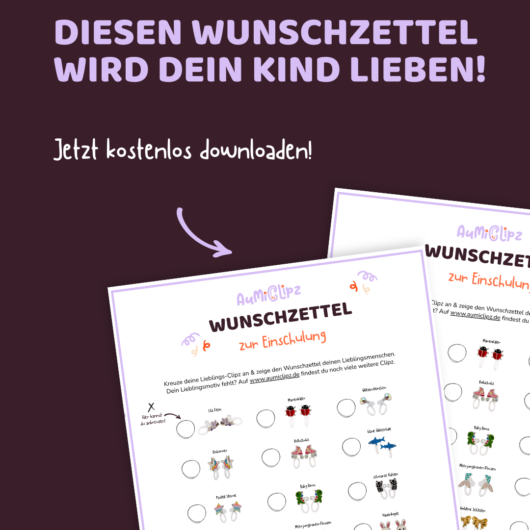 Wunschzettel zur Einschulung – Kostenloser Download
