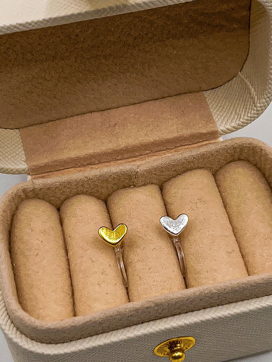 Ohrclips Kinder Herz,Herz Ohrclips in gold oder silber für Kinder,Ohrringe ohne Ohrlöcher,schmerzfreie Ohrringe,erste Ohrringe,Geschenk Kind