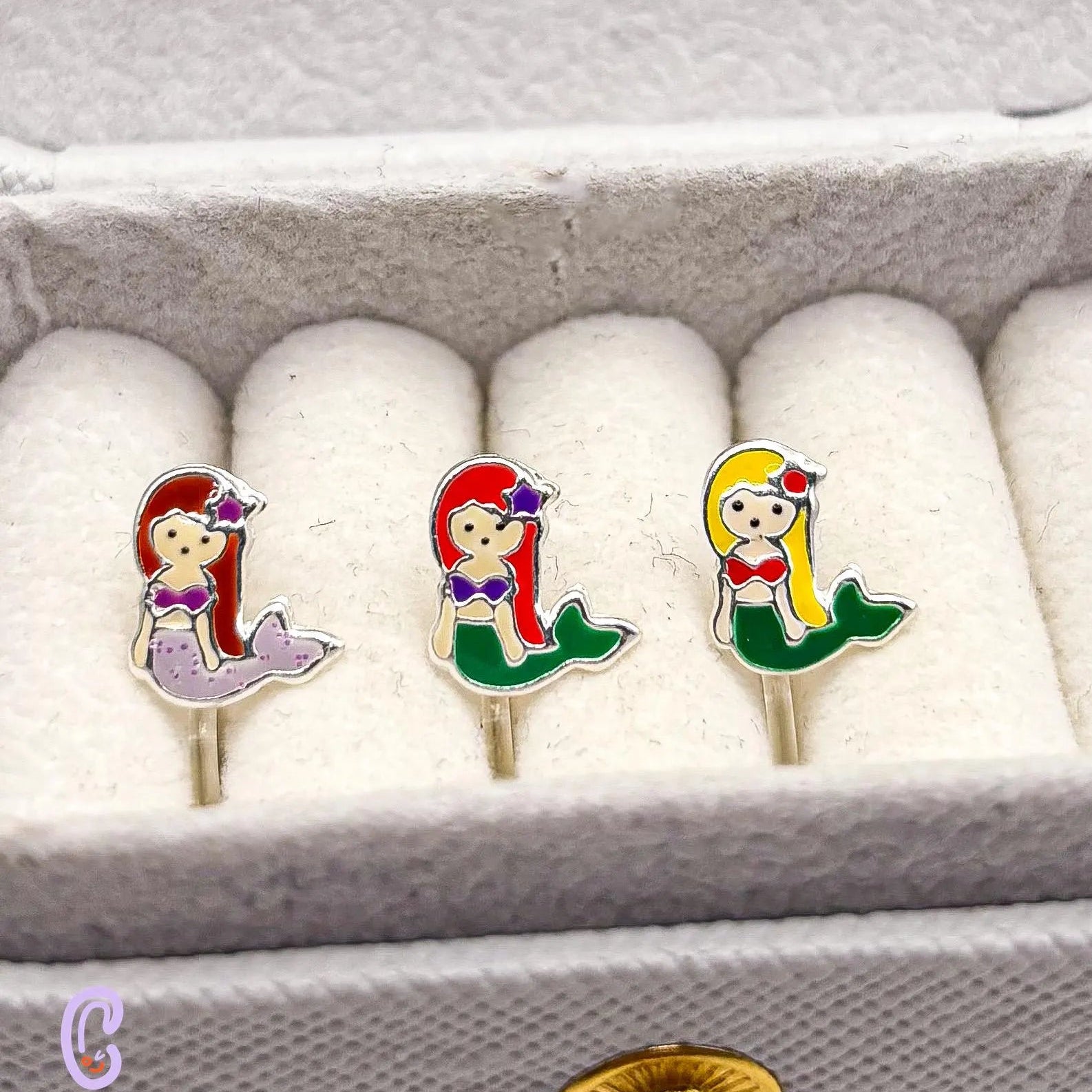 Mermaid ear clips for children – Painless without ear piercings